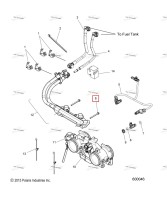 Шестигранный винт фланцевый 6 мм × 1.0 мм Polaris 800 AXYS Pro RMK LE 155 (2017) (7519244)