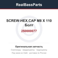 250000077 SCREW-HEX.CAP M8 X 110  Болт