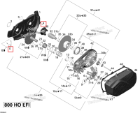 Гнездо головка винт M6 × 20 Can-Am Outlander MAX 800 XT (2008) (420940566)