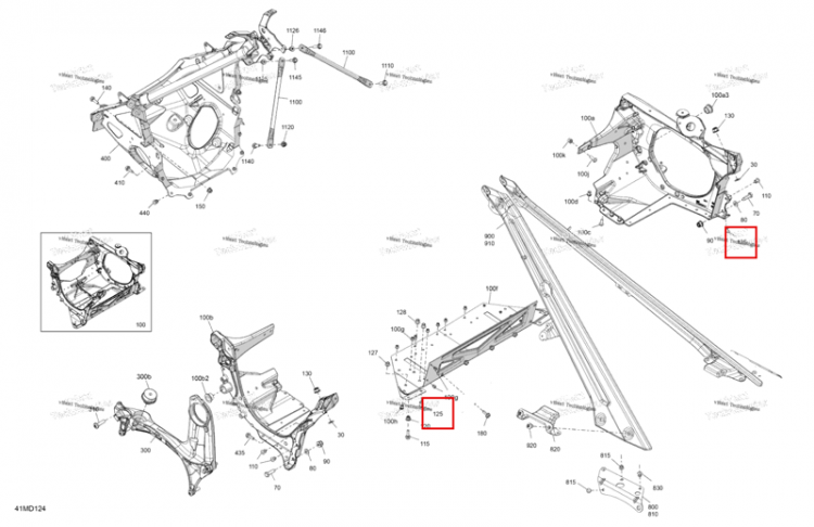 Заклёпка Ornit 6,5 × 18.5 Ski-Doo Expedition 850 E-TEC SE (2024) (293150268)