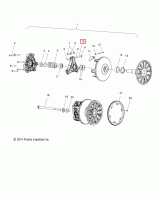 2200387 Прокладка кит Polaris KIT,SHIM,DRIVE CLUTCH