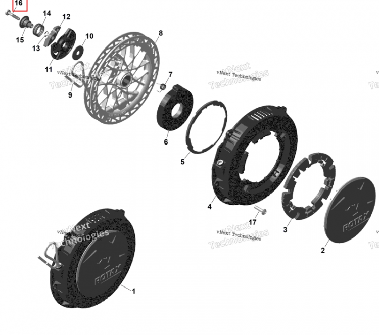 Torx TR винт M6 X30 Ski-Doo Summit X 850 E-TEC Turbo R (2026) (420440503)