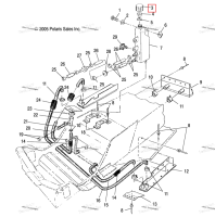 Перелив крышка Polaris Widetrak LX (2006) (5430743)