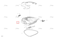 Глубокий чёрный нижний капот включает 20 to 20 a Sea-Doo GTR 300 X (2026) (269502390)