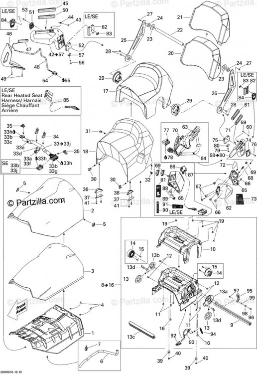 510004800 POIGNEE DROITE *RH.HANDLE  Рукоятка пассажирского сиденья, правая