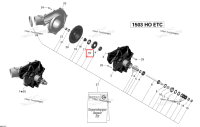 Упорный шайба Sea-Doo RXT-X 260 RS (2012) (420926393)