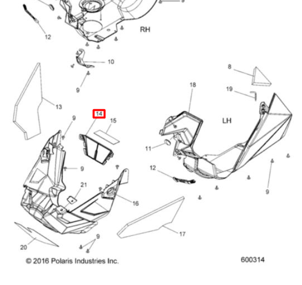 5451574 Вставка Polaris