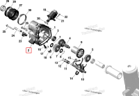 Коробка передач в сборе включает no 2 22 Sea-Doo RXT-X 300 (2023) (420685769)