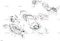 Чёрный задний опора левый Package Trixx Sea-Doo Spark 900 HO ACE (2018) (291004545)