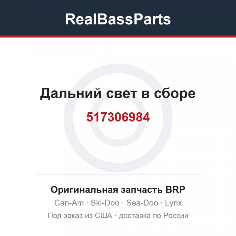 517306984 Дальний свет в сборе