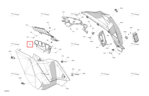 Левый капот решётка Ski-Doo 517308687