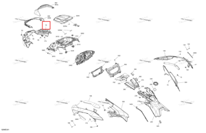 Центральный капот Ski-Doo 517309135