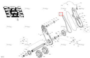 Silent цепь 116 Links Ski-Doo 504154313