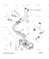 Дроссельный узел в сборе 48 мм Polaris 800 AXYS Pro RMK LE 155 (2017) (1205241)