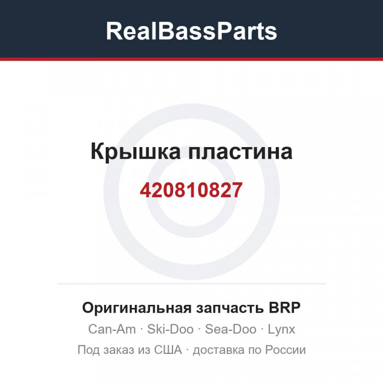 420810827 Крышка пластина