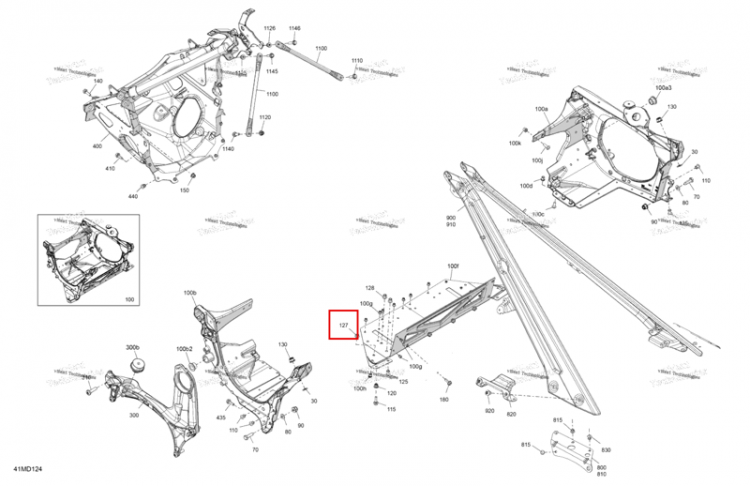 Заклёпка Ornit 6,5 × 10.5 Ski-Doo Expedition 850 E-TEC SE (2024) (293150264)