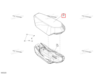 Сиденье крышка Ski-Doo Summit 850 E-TEC Turbo R X (2024) (510007668)