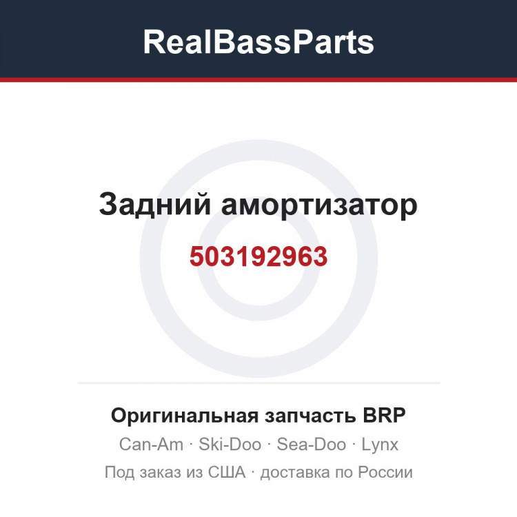 503192963 Задний амортизатор