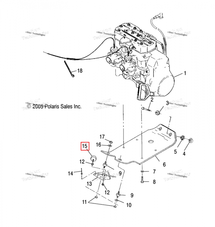 STOP TORQUE COARSE 1.94 DIA Polaris Widetrak LX (2006) (3110063)