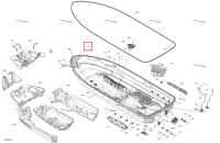 Hull в сборе включает 10 to 10 f Sea-Doo GTR 300 X (2026) (292003089)