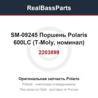 SM-09245 Поршень Polaris 600LC (T-Moly, номинал) 2203899, 2204122, 2203319, 2201559, 2202258