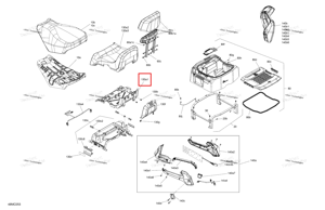 Passender сиденье основание Ski-Doo 510006885