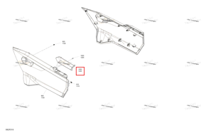Правый верхний дверь облицовка Can-Am 705801133