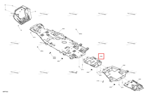 Центральный защита днища Can-Am 705018498