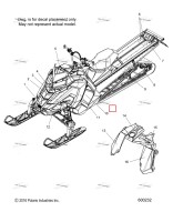Наклейка крыло 800 правый Polaris 800 AXYS Pro RMK LE 155 (2017) (7181781)