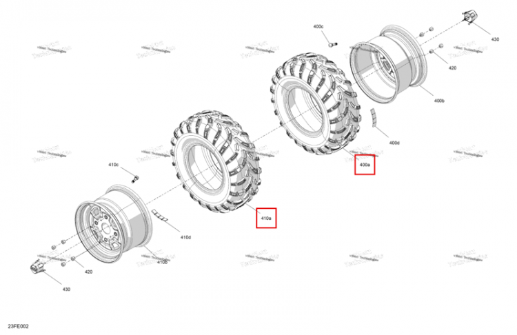 Шина 25 × 10 R12 Can-Am Outlander 4x4 DPS 700 (2025) (705503585)