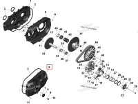 Variator крышка в сборе включает no 6 10 Can-Am Outlander 4x4 XT 1000R (2025) (420212714)