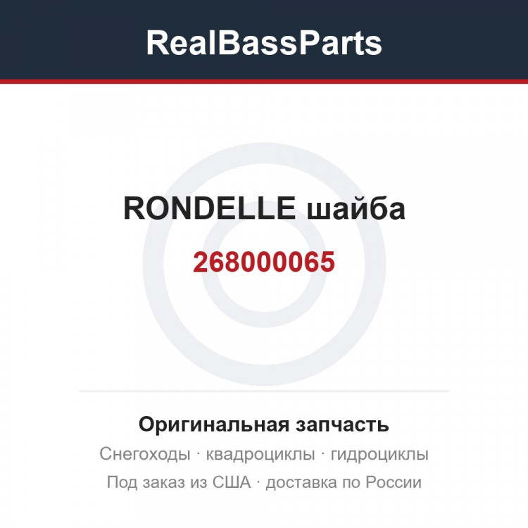268000065 RONDELLE шайба