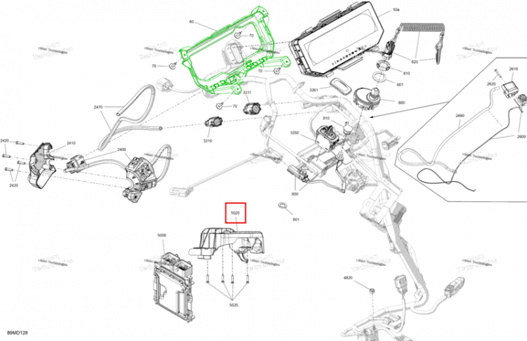 Блок опора Ski-Doo Expedition 900 ACE Turbo SE (2024) (512061397)