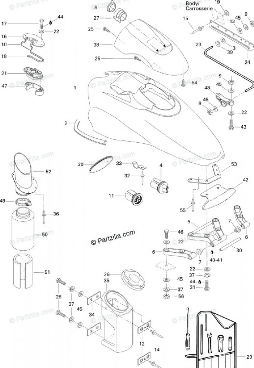 269700024 AXE ROTATION   *AXLE  Ось петли капота