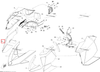 Правый панель Center поролон Ski-Doo Summit X 800R Power T.E.K. (2009) (517304149)
