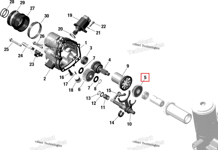 Шестерня Sea-Doo RXT-X 300 (2023) (420434984)