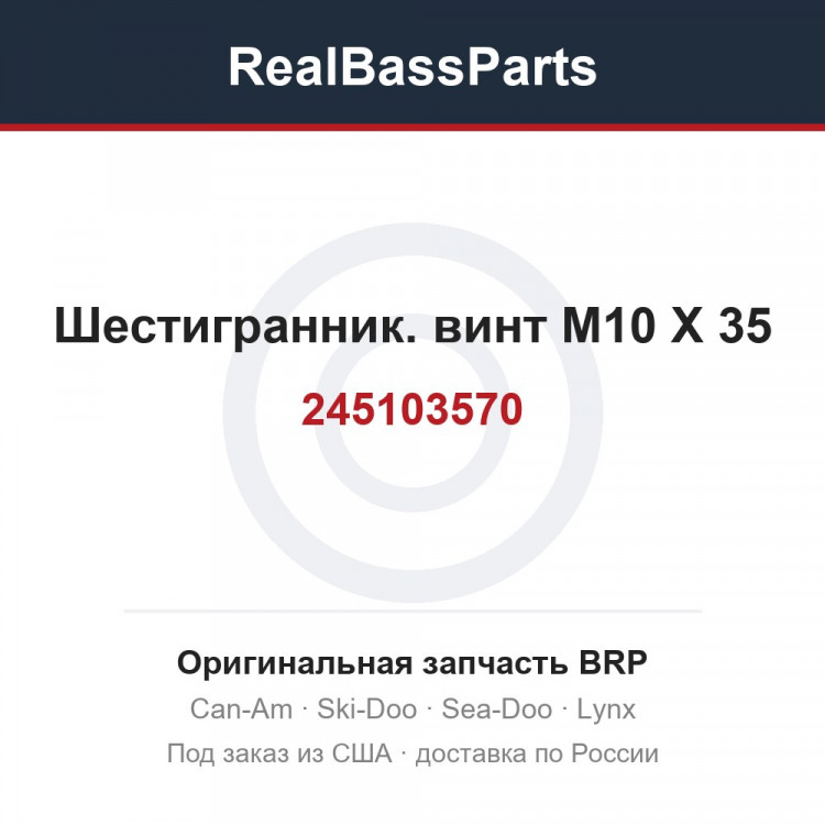 245103570 Шестигранник. винт M10 X 35