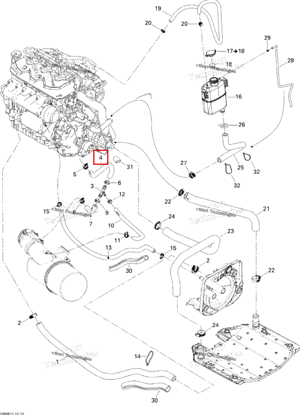 Formed шланг Sea-Doo 276000191