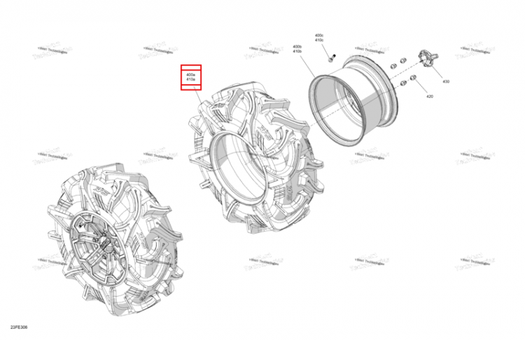Шина 30 × 10 R14 Can-Am Outlander 4x4 XMR 1000R (2025) (705503687)