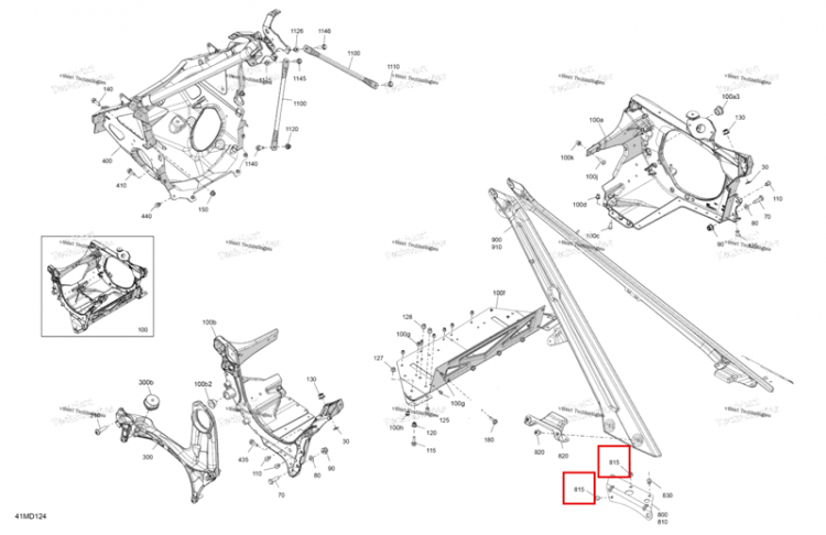 Заклёпка Ornit 6,5 × 10.5 Ski-Doo Expedition 850 E-TEC SE (2024) (293150271)
