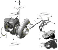 Масляный магистраль Ski-Doo Summit 850 E-TEC Turbo R X (2024) (420456453)