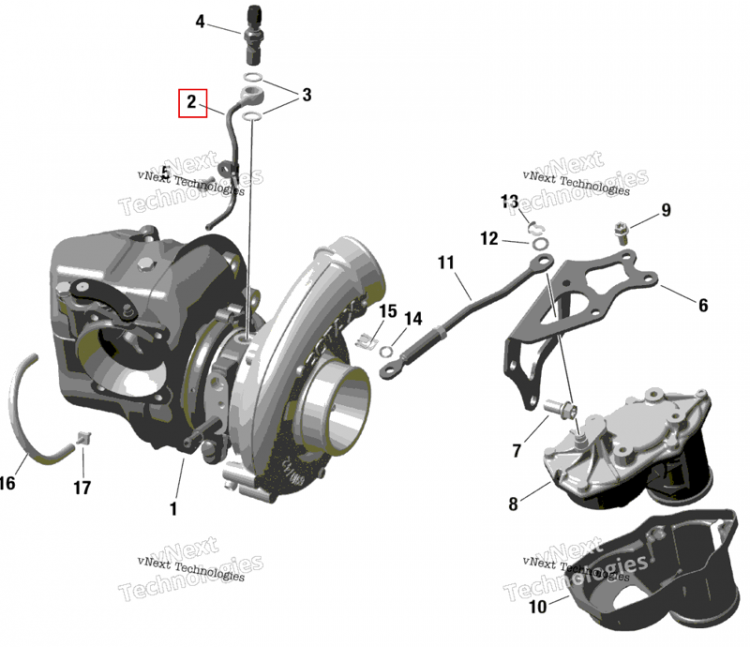 Масляный магистраль Ski-Doo Summit 850 E-TEC Turbo R X (2024) (420456453)