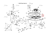 BAFFLE в сборе включает 23 Polaris Widetrak LX (2006) (1253102)
