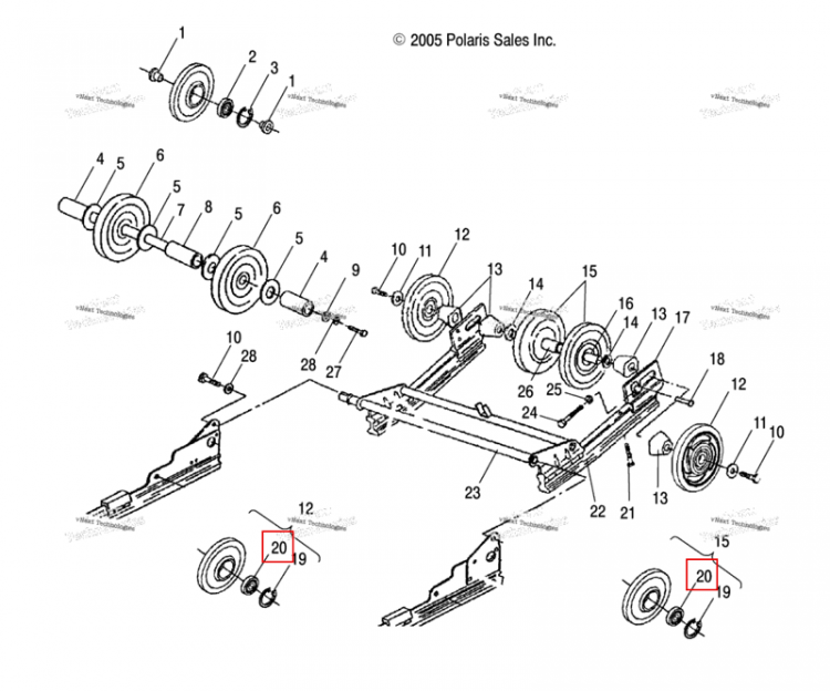 Подшипник 7874 × 1.6535 × 4724 Polaris Widetrak LX (2006) (3514012)
