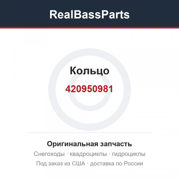 420950981 Кольцо 420950980