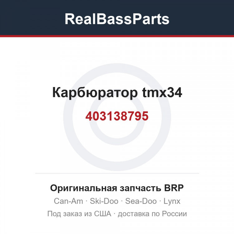 403138795 Карбюратор tmx34