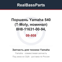 09-808 Поршень Yamaha 540 (T-Moly, номинал) 8H8-11631-00-94, 8R6-11631-00-95