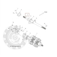 1333019 Вал ведомого вариатора 3" для снегоходов Polaris 600/800 RMK/PRO RMK/AXYS PRO RMK 1332663
