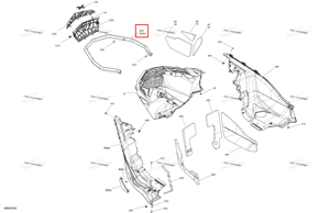 Manta зелёный передний бампер модель Manta зелёный Ski-Doo 502008362