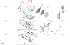 Поролон сиденье Ski-Doo 510007793